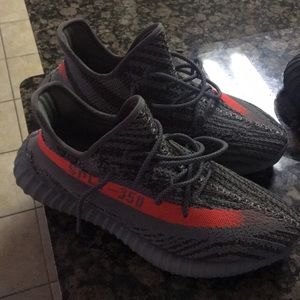 Sliver and orange yeezy 350 v2